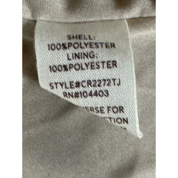 Blu Pepper Women's Marble Print Ruffle Midi Dress Tan Cream V-Neck Size M - Picture 4 of 8